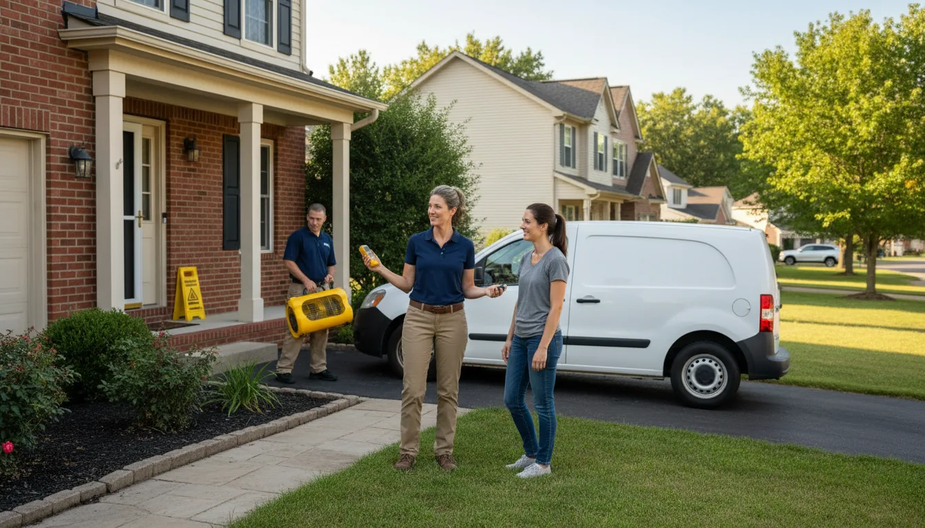 Water restoration image for Dehumidification And Cleanup Services in Manchester, MD